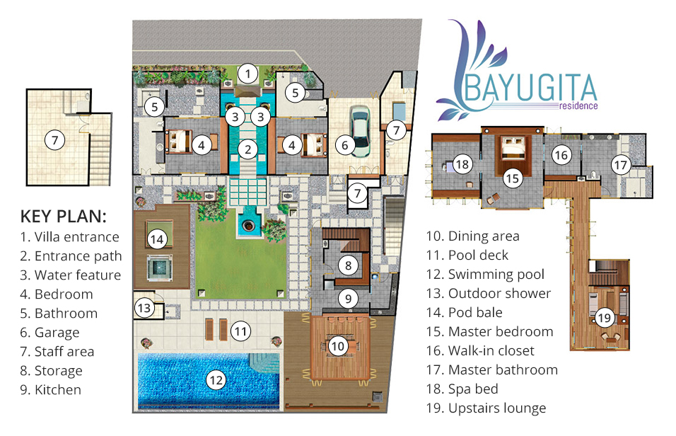 Bayu Gita Beachfront Layout & Keyplan